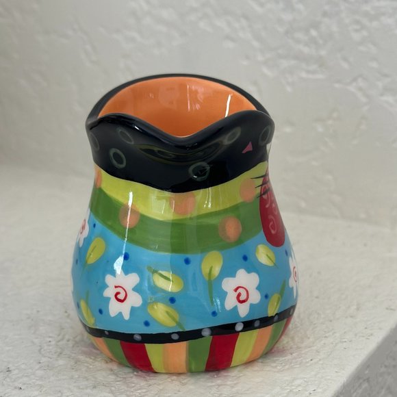 Cat's Meow Joyce Shelton Ceramic Creamer Pitcher 3 1/2" for cat lovers whimsy - Picture 4 of 6